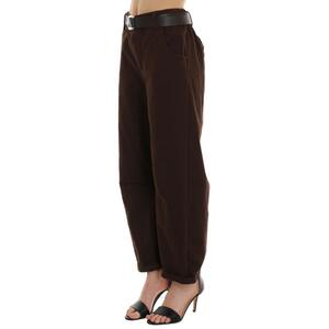 PANTALONE CON ELASTICO MARRONE